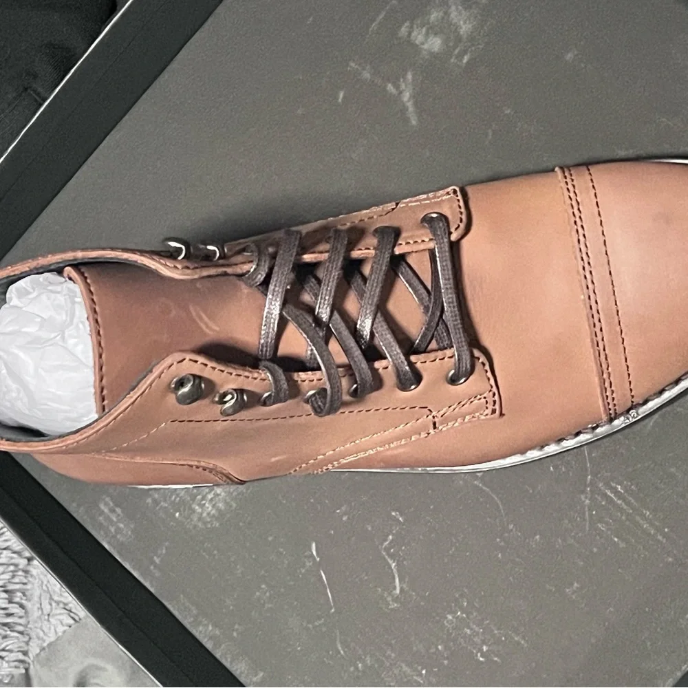 NWT Thursday Brown Leather Boots Mens - Picture 2 of 8